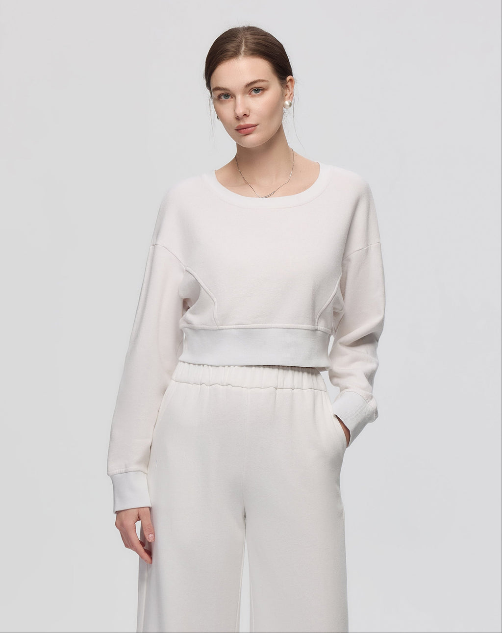 Hemp Essentials Fleece Cropped Sweater