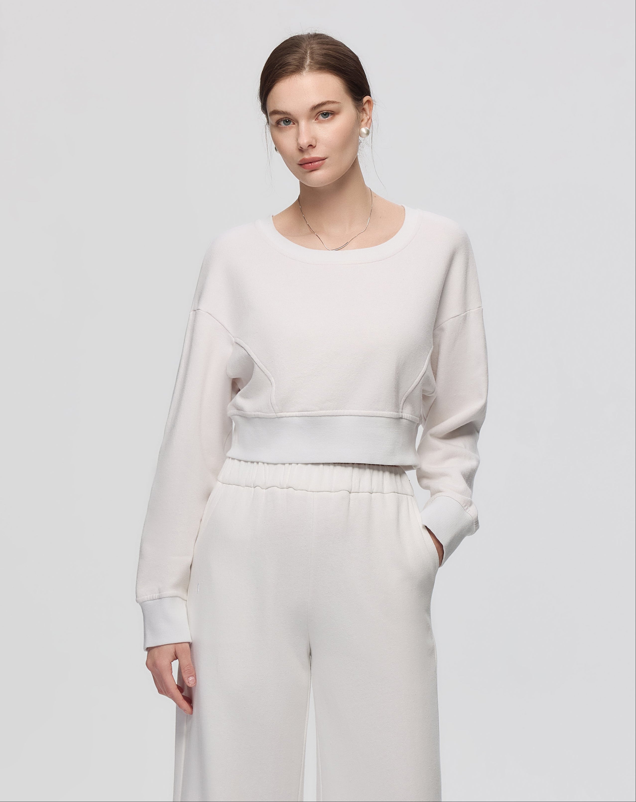 Hemp Essentials Fleece Cropped Sweater