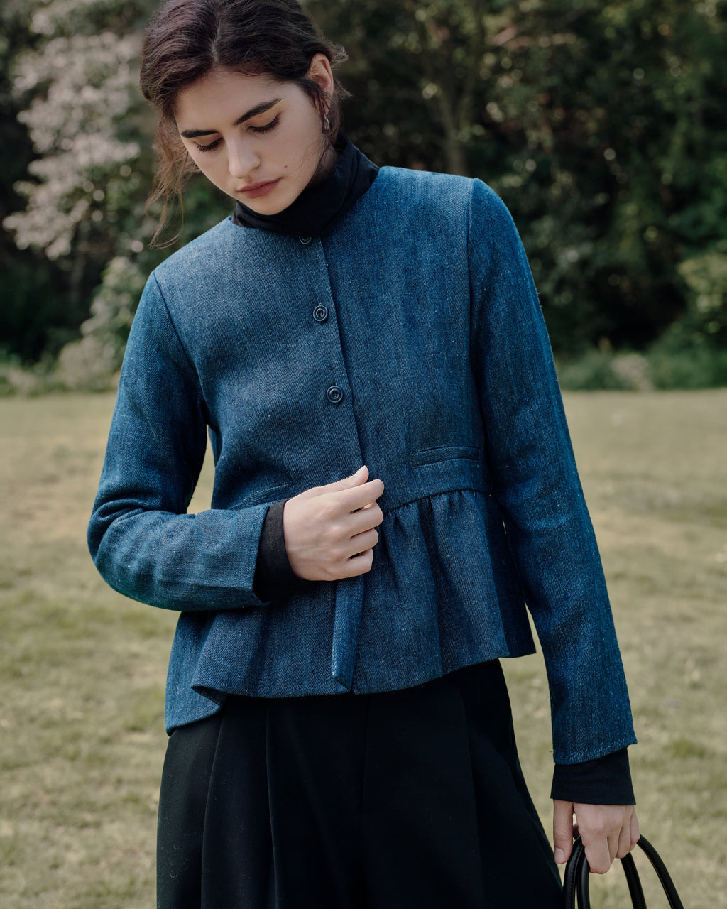 Denim Atelier Peplum Jacket